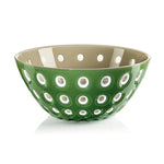 Guzzini Le Murrine Salad Bowl, 25cmx11cm, Green Brown