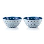 Guzzini Le Murrıne 2 Piece Cereal/Soup Bowl Set, 12cm, Blue Navy Blue