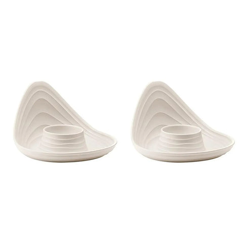 Guzzini Tierra 2 Piece Egg Cup Set, Light Cream