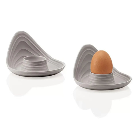 Guzzini Tierra 2 Piece Egg Cup Set, Brown