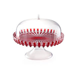 Guzzini Dolce Vita Cake Dome with Stand, 31cm, Red