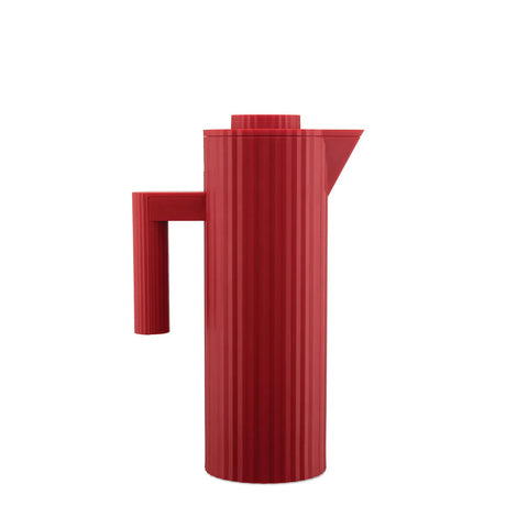 Alessi Plissé Thermo Insulated Jug, 1L, Red