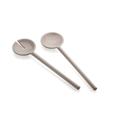 Guzzini Tiffany 2 Piece Salad Servers, 28cm, Taupe