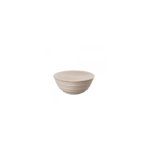 Guzzini Tierra Salad Bowl with Lid, Large, Taupe