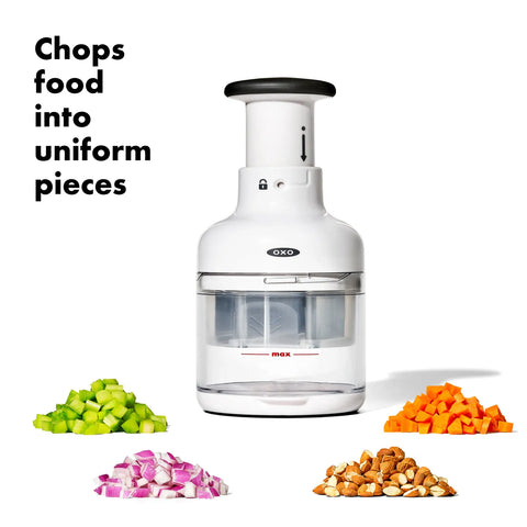 Oxo Chopper, 4.25cmx4.3cmx10.35cm, Black White