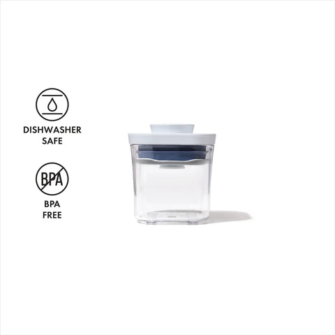 Oxo Square POP Container, Small 0.2L, White Transparent