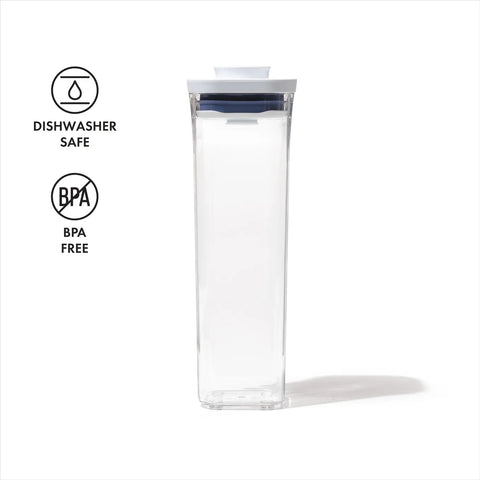 Oxo POP Square Medium Container, 1.6L, White Transparent