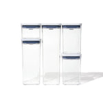 Oxo POP Container Set, 5 Piece, White Transparent