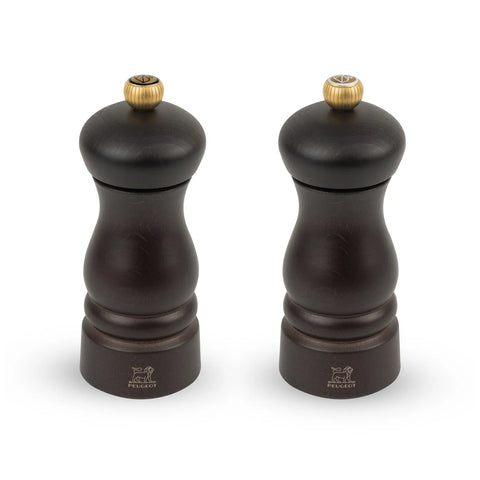 Peugeot Clermont 2 Piece Salt and Pepper Grinder, 13cm, Chocolate