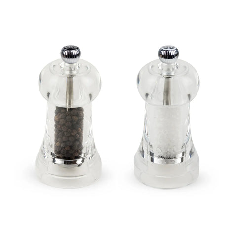 Peugeot Toul 2 Piece Salt and Pepper Grinder, 11cm, Transparent