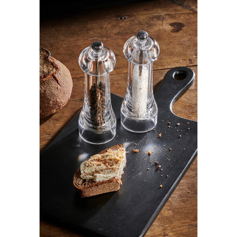 Peugeot Toul 2 Piece Salt and Pepper Grinder, 16cm, Transparent