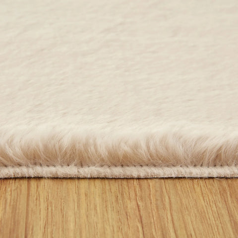 Kasmir Rugs 7/24 Premium Faux Fur Rug, 100cmx150cm, Beige