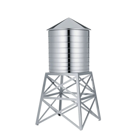 Alessi Water Tower Container, 730ml, Silver