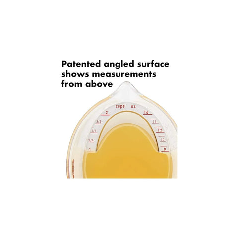 Oxo Angled Measuring Cup, 250ml, Transparent Black