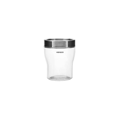 Karaca Danica Glass Storage Container, Small, Silver