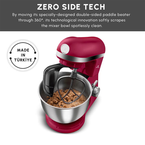 Karaca Mastermaid Chef Pro Zero Side Tech Stand Mixer, 5L, 1500W, Red