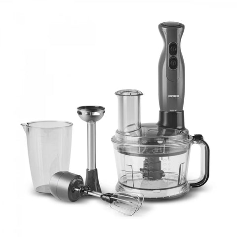 Karaca Pro-Multimax 6 in 1 Multi Purpose Food Processor, 2000W, Space Grey