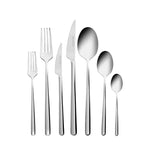 Karaca Boreas 84-Piece Stainless Steel Cutlery Set for 12 People, Silver