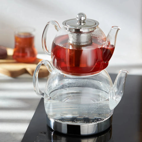 Karaca Azir Glass Teapot Set, Transparent