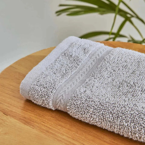 Karaca Home Wheat 100% Turkish Cotton Guest Towel, 30cmx50cm, Light Grey