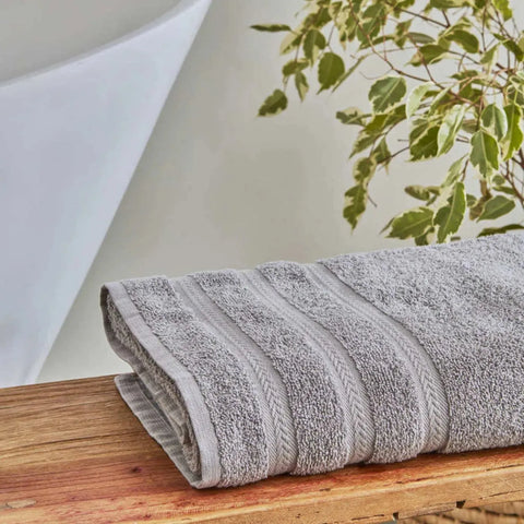 Karaca Home Wheat 100% Turkish Cotton Bath Towel, 100cmx150 cm, Light Grey