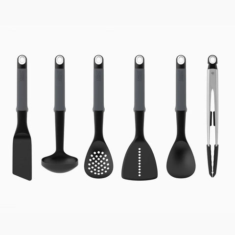 Joseph joseph Elevate Carousel 6 Piece Kitchen Utensil Set With Tongs, Greey