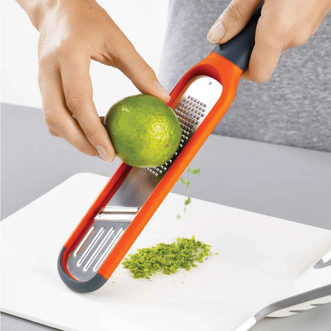  Joseph Joseph Handi-Grate-in-1 Mini Grater & Slicer, Orange