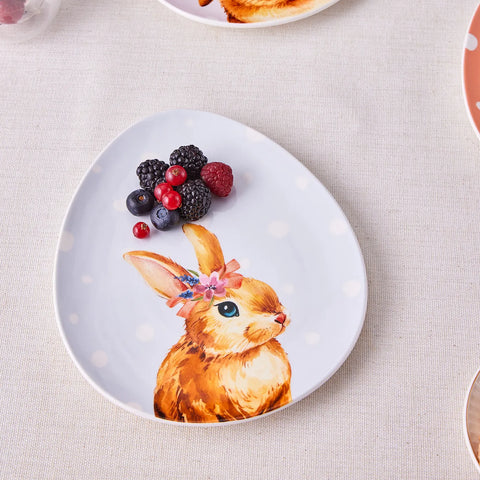 Karaca Easter 4-Piece Bone China Serveware Set for 4 People, Multi 