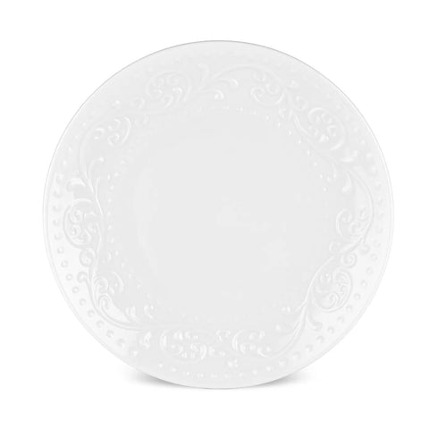 Karaca Even 56-Piece Bone China Dinner Set for 12 People, White