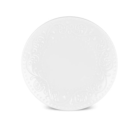 Karaca Even 56-Piece Bone China Dinner Set for 12 People, White