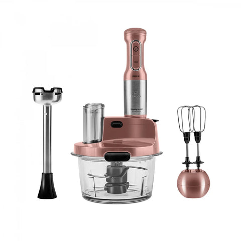 Karaca Mastermaid ProSteel Glass Food Processor, 2500W, Rosegold