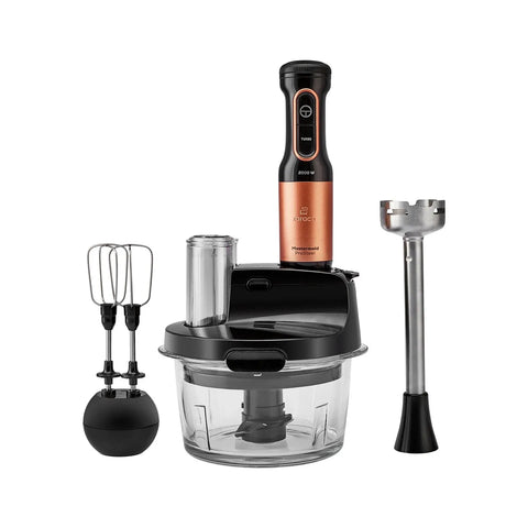 Karaca Mastermaid ProSteel Glass Food Processor, 2500W, Black Copper