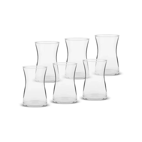 Karaca Heybeli 6-Piece Tea Glass Set for 6 People, 170ml