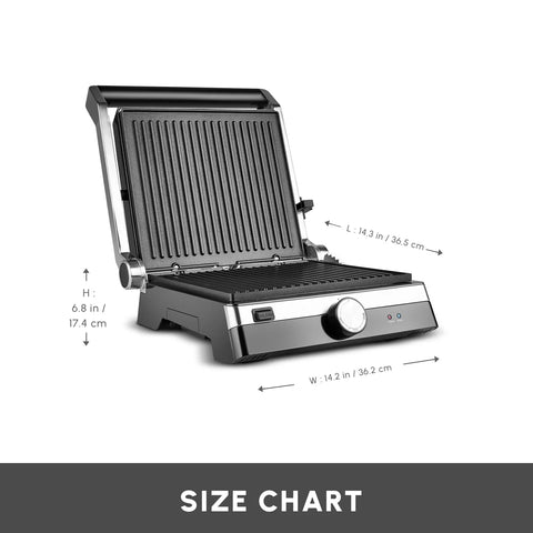 Karaca Glaze Grill Grey Sandwich Toaster, 2000W