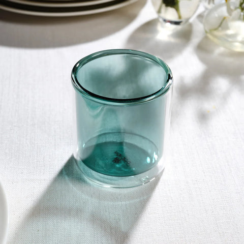 Karaca Pia Glass Water Glass, 280ml, Green