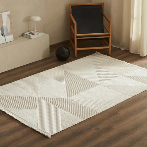 Kasmir Rugs 7/24 Scandinavian Clara Rug, 120cmx180cm, White