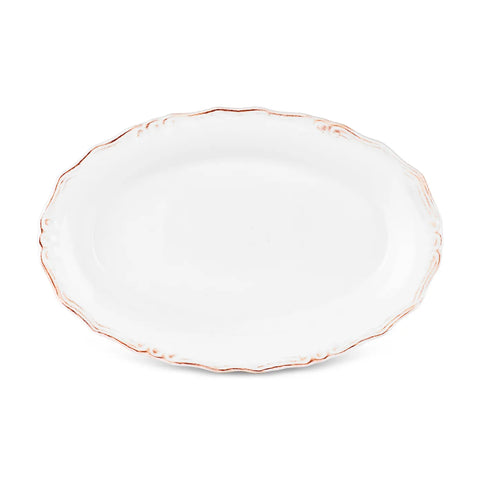 Karaca​ Elizabeth Ceramic Serving Platter, 31cm, Ecru