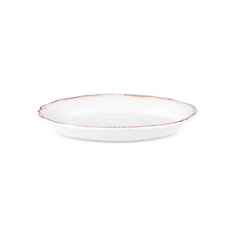 Karaca​ Elizabeth Ceramic Serving Platter, 20cm, Ecru