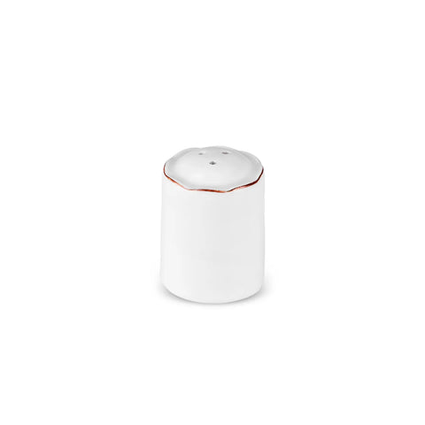 Karaca​ Elizabeth Ceramic Salt Shaker, Ecru