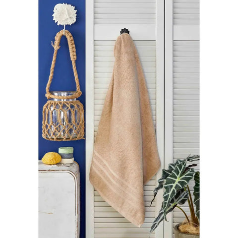 Nautica Home Crew Guest 100% Turkish Cotton Bath Towel, 70cmx140cm, Beige