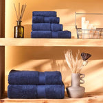 Karaca Home Joey Egyptian Cotton Towel Set, Navy