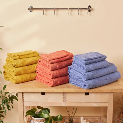 Karaca Home Chandler Modal 100% Turkish Cotton Towel Set, Mustard