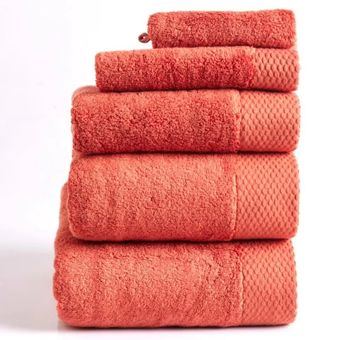 Karaca Home Chandler Modal Towel Set, Coral