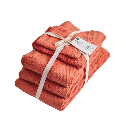 Karaca Home Chandler Modal Towel Set, Coral