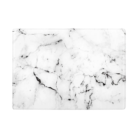 Karaca Deep Glass Chopping Board, 35cmx26cm, White