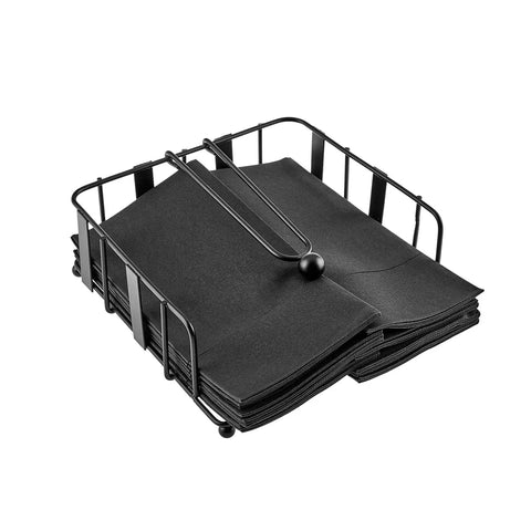 Karaca Alfa Metal Napkin Holder, 18.5x18x6cm, Black