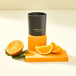 Karaca Orange Blossom Candle and Candlestick, Black