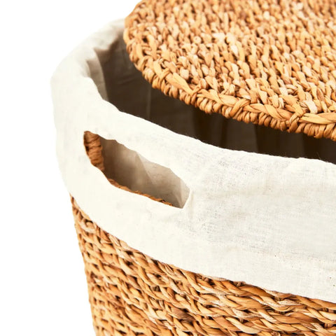 Karaca Rapsody Laundry Storage Basket, 50cm, Straw