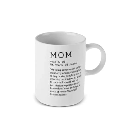 Karaca Tomris Mom Mug, 370 ml, White