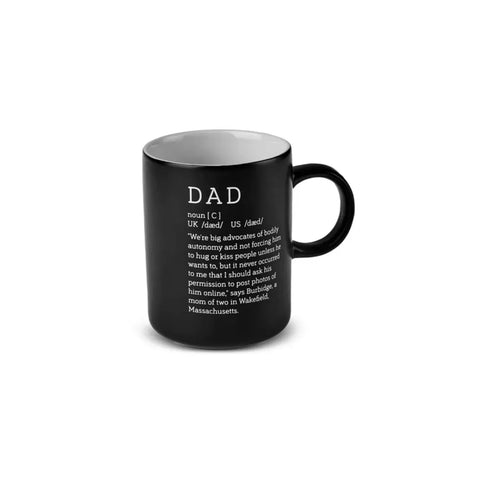 Karaca Tomris Dad Mug, 370 ml, Black